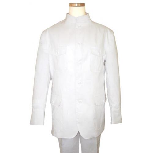 Successos 100% Linen White Suit BP3294